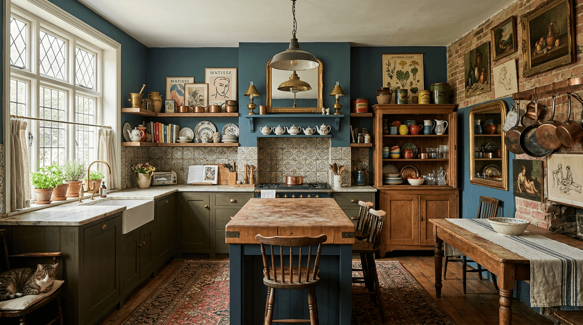 Virtuele home staging in eclectische stijl — Keuken