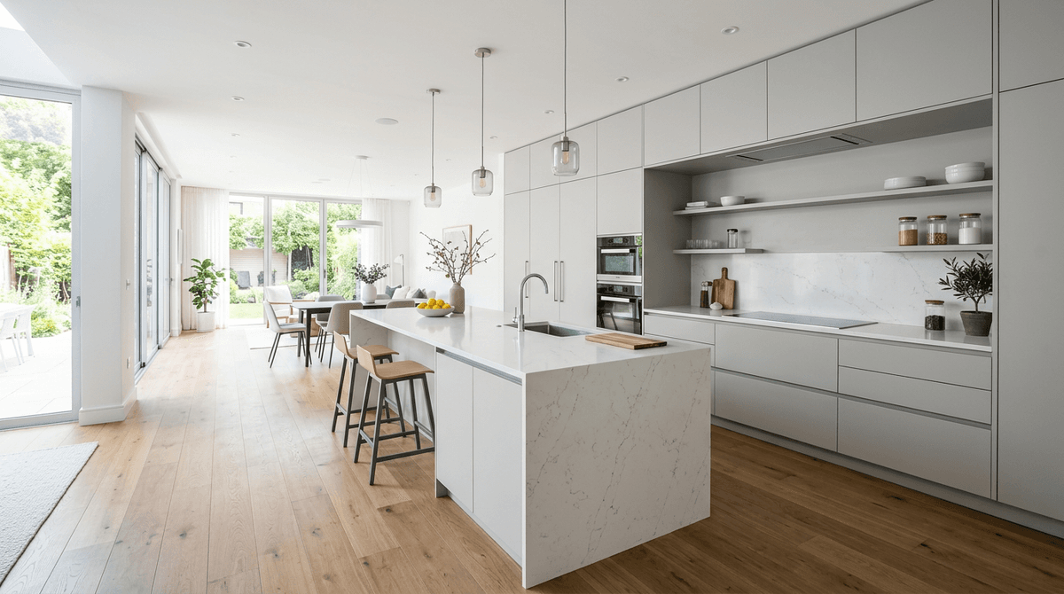 Home staging virtual estilo moderno — Cocina