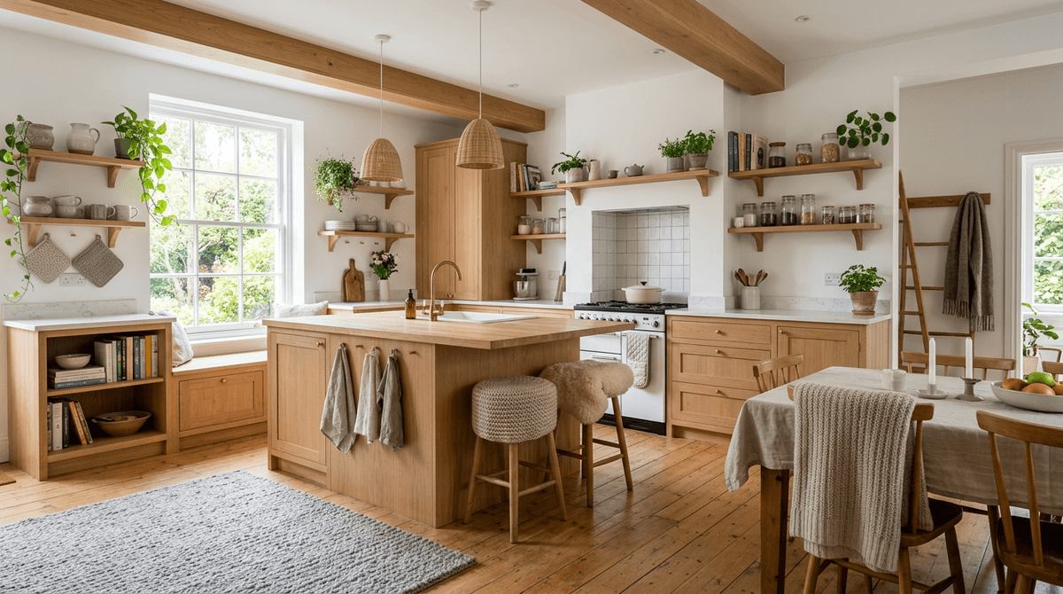 Home staging virtuale stile scandinavo — Cucina