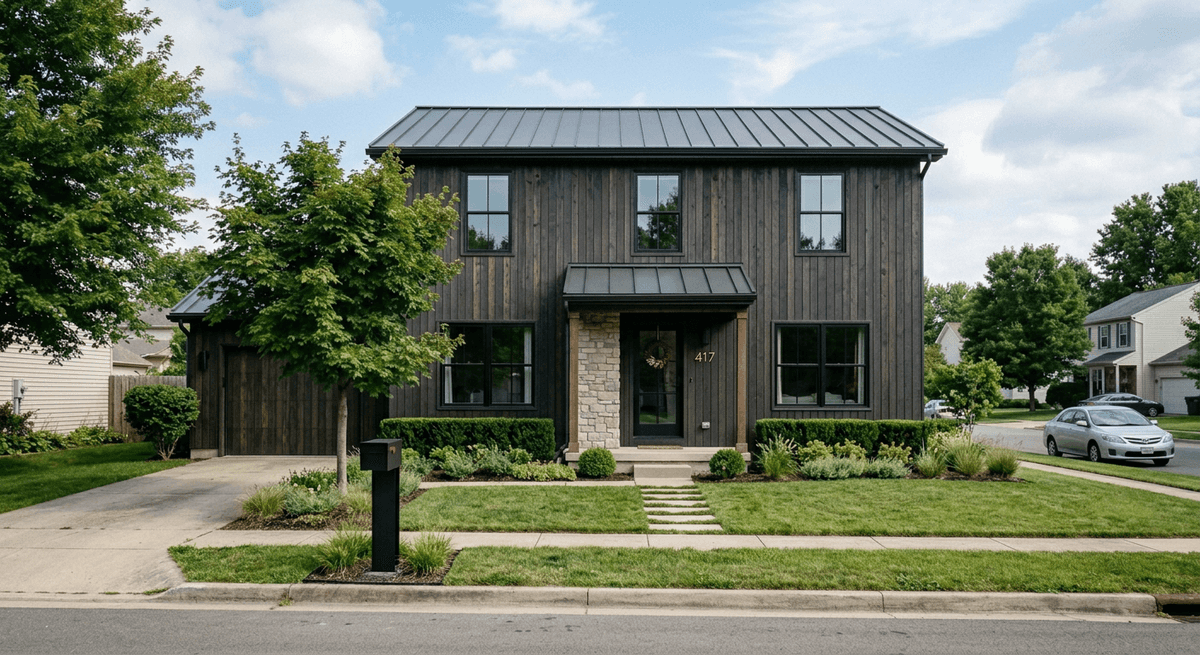 Ristrutturazione facciata stile scandinavo