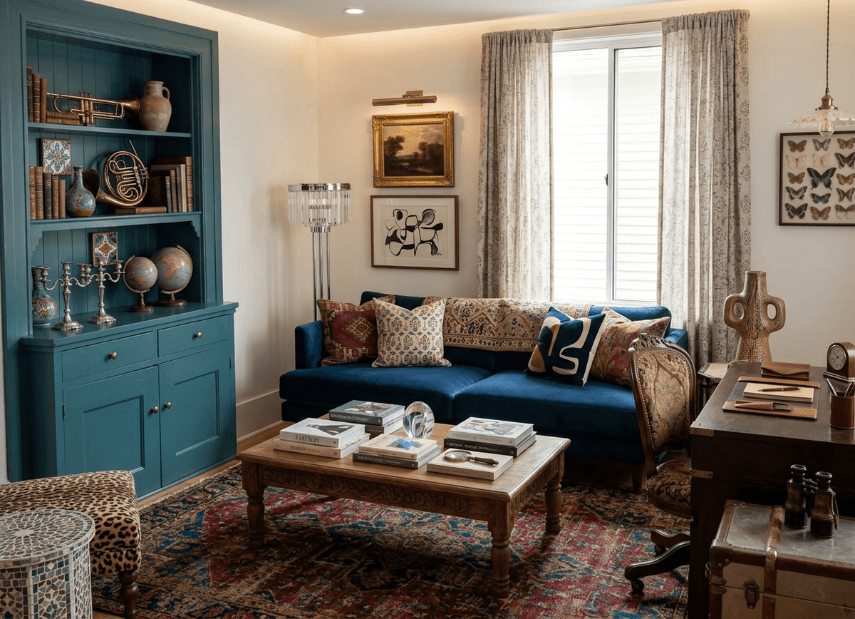 Home staging virtuale stile eclettico