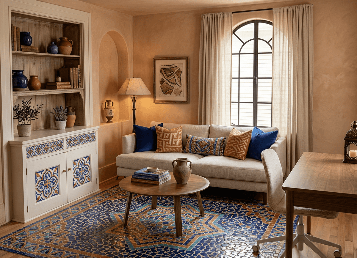 Home staging virtuale stile mediterraneo