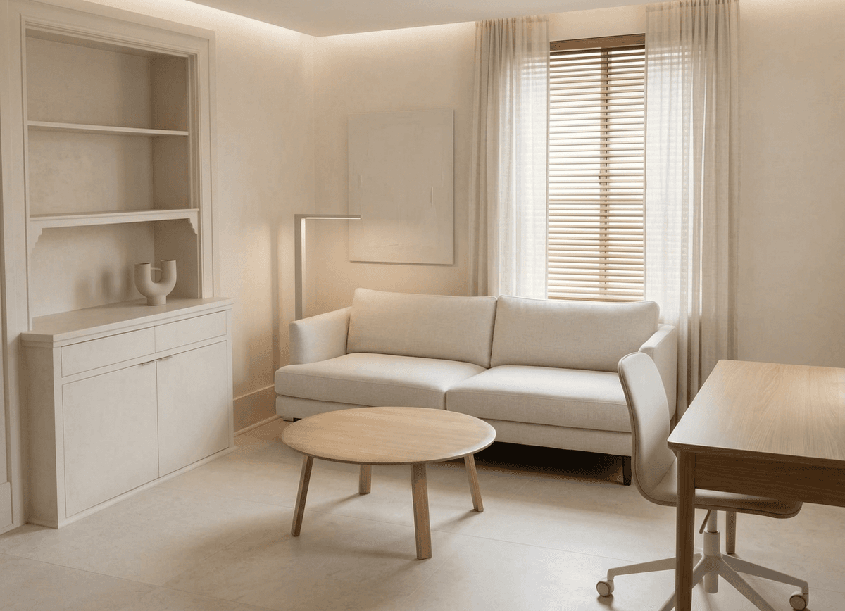 Minimalist style virtual home staging