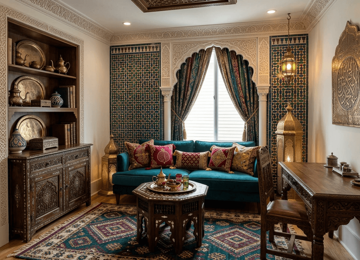 Moroccan style virtual home staging