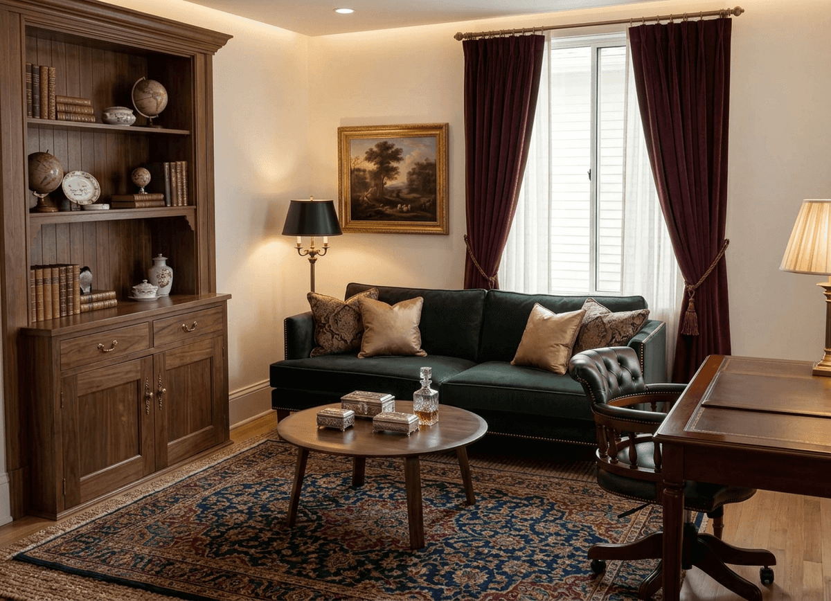 Home staging virtuel style traditionnel