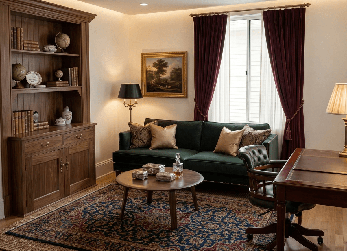 Traditional style virtual home staging