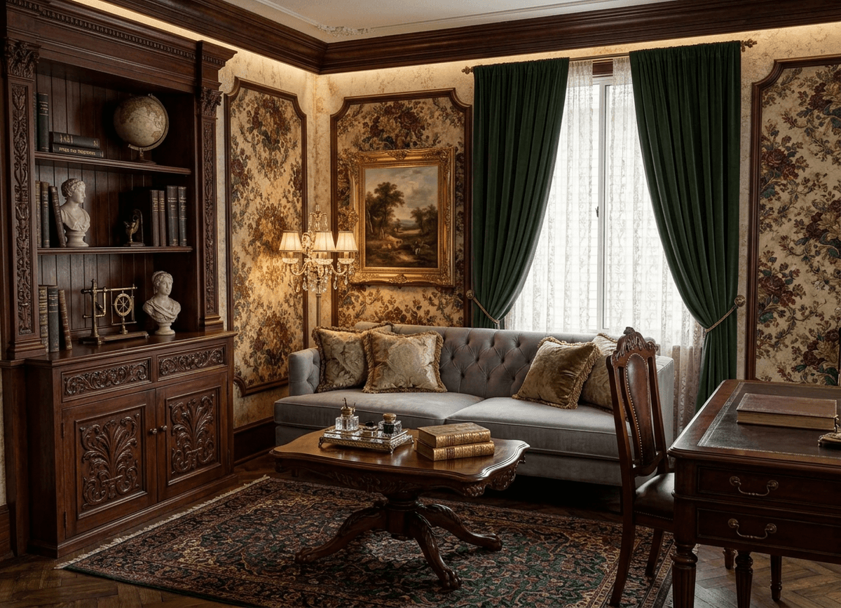 Victorian style virtual home staging
